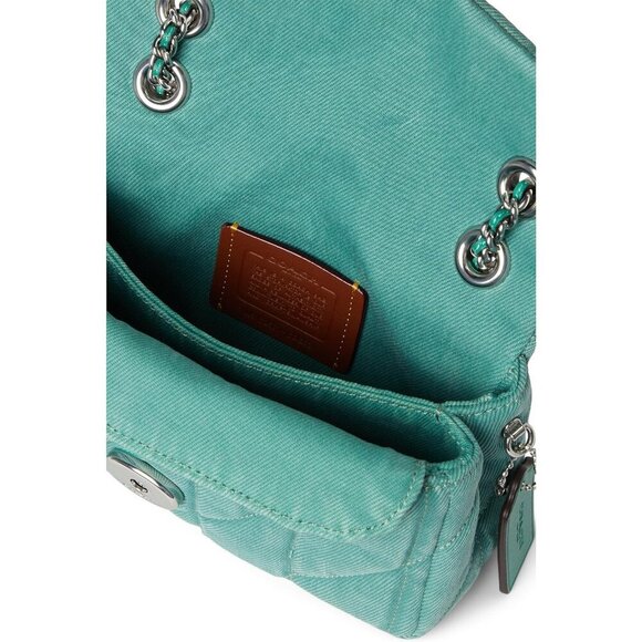 Coach Womens Ivy 100% Cow Leather Imported Push Lock Tabby Shoulder Bag - Picture 3 of 4